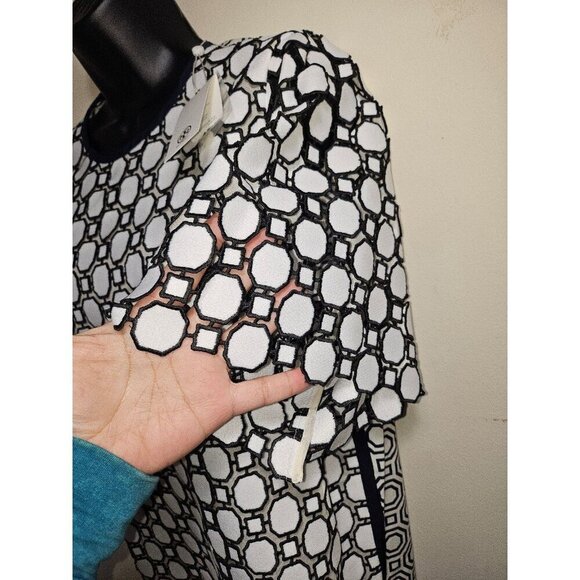 NWT Tory Burch Gloria Geometric Top 6 Medium - Picture 5 of 12